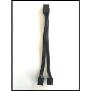 Kablo 8 Pin Pcie To 2 X Pcie 8 (6+2) Pin Dönüştürücü Siyah 40Cm KKTC