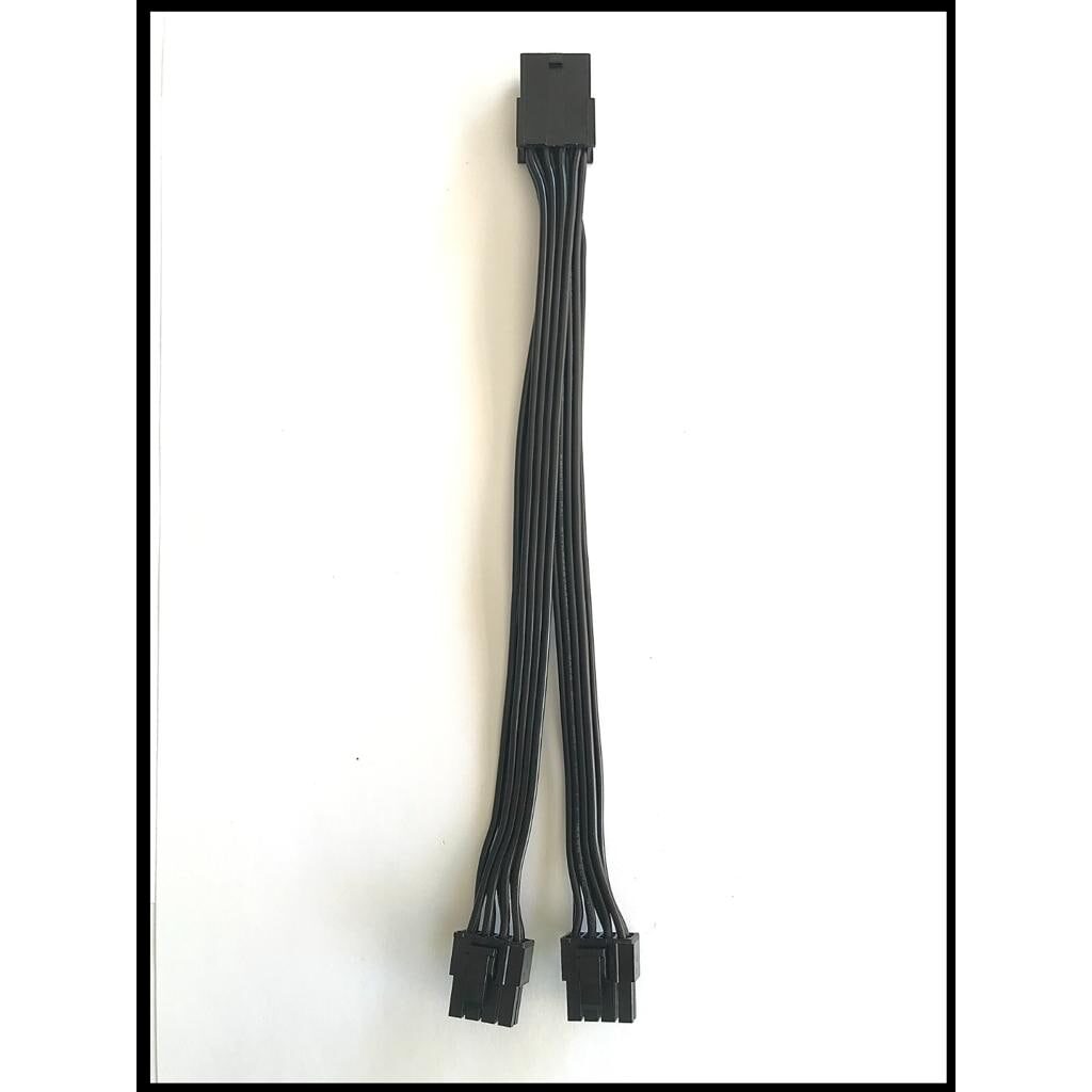 Kablo 8 Pin Pcie To 2 X Pcie 8 (6+2) Pin Dönüştürücü Siyah 40Cm KKTC