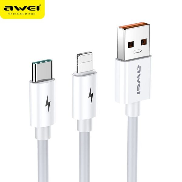 Kablo Awei Cl-79 2 In 1 Type-C - Lighting Kktc