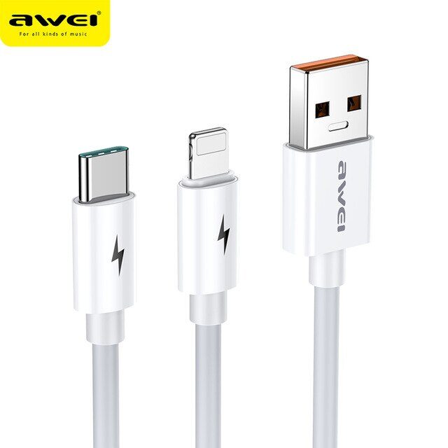 Kablo Awei Cl-79 2 In 1 Type-C - Lighting KKTC