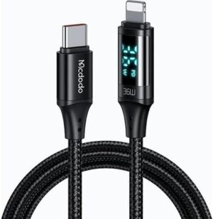 Kablo Mcdodo Ca-1030 1.2Mt Black Type-C To Lighning KKTC