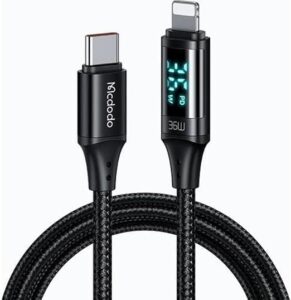 Kablo Mcdodo Ca-1030 1.2Mt Black Type-C To Lighning Kktc