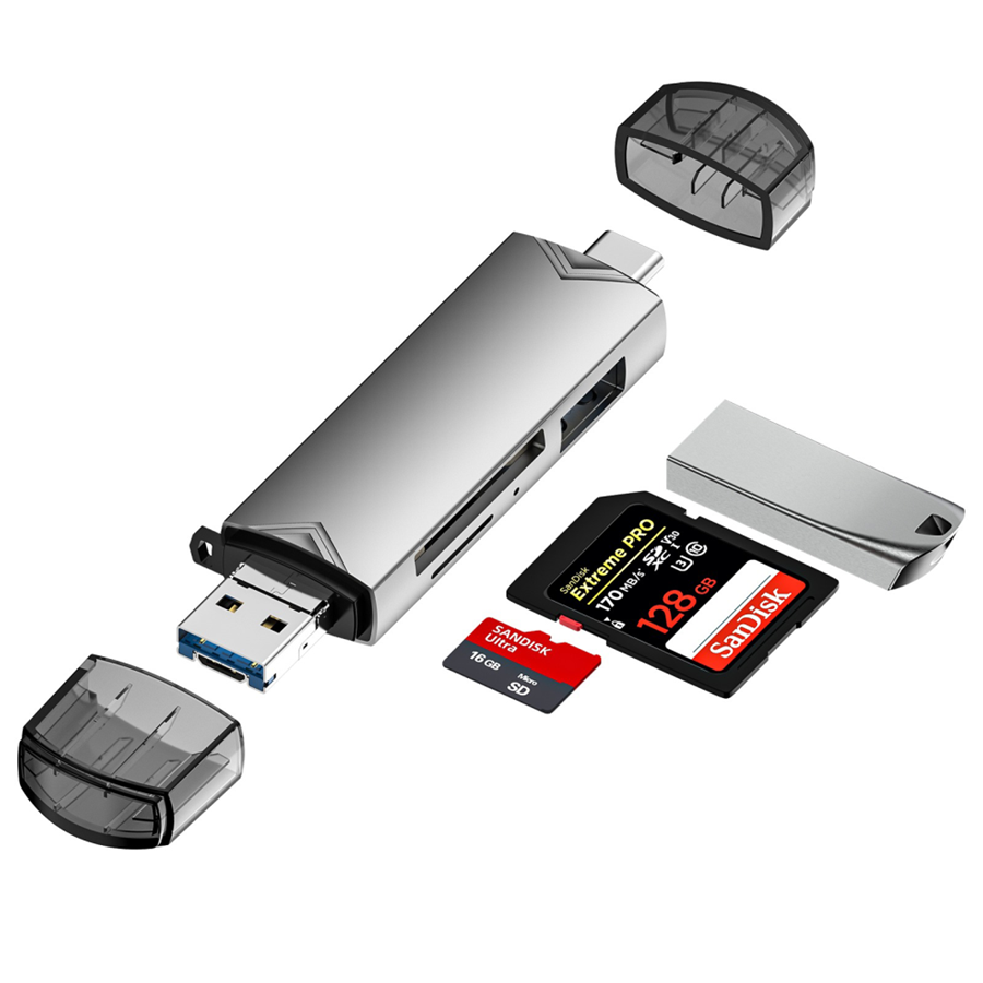 Kart Okuyucu Type-C+ Usb 2.0 Hub - 1Xsd