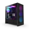 Kasa Nzxt H5 Flow(2024) Black Rgb Tempered Glass Usb 3.2 Atx Mid Tower KKTC