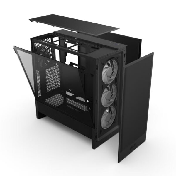 Kasa Nzxt H5 Flow2024 Black Rgb Tempered Glass Usb 3.2 Atx Mid Tower Kktc 4 Kktc - Online Alışveriş Bi Sipariş