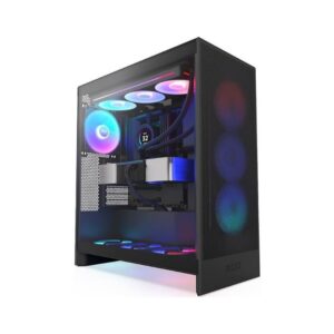 Kasa Nzxt H7 Flow(2024) Black Rgb Tempered Glass Usb 3.2 Atx Mid Tower KKTC