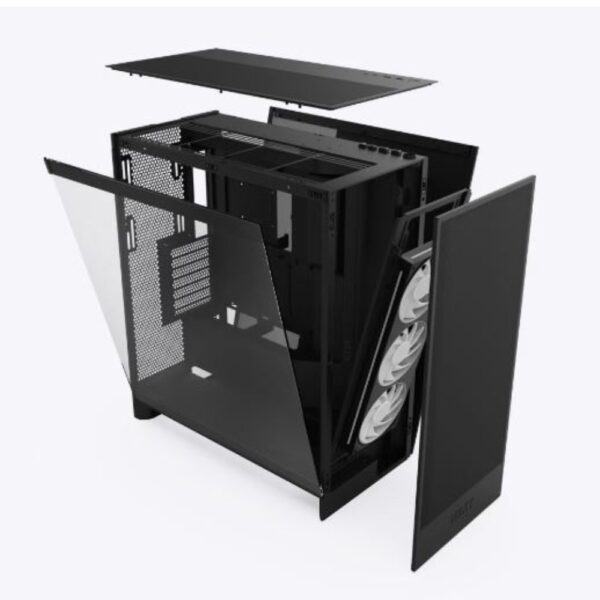 Kasa Nzxt H7 Flow2024 Black Rgb Tempered Glass Usb 3.2 Atx Mid Tower Kktc 5 Kktc - Online Alışveriş Bi Sipariş