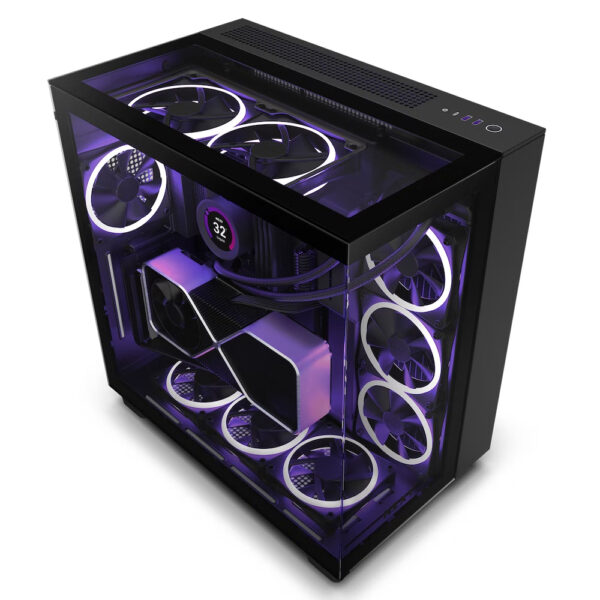 Kasa Nzxt H9 Elite Black Rgb Tempered Glass Usb 3.2 Atx Mid Tower Kktc 5 Kktc - Online Alışveriş Bi Sipariş