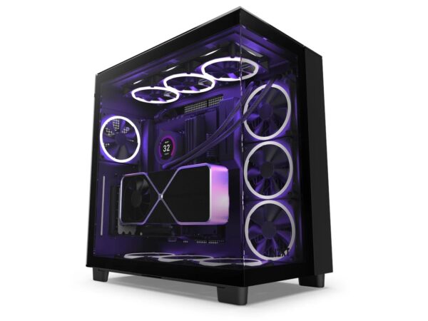 Kasa Nzxt H9 Elite Black Rgb Tempered Glass Usb 3.2 Atx Mid Tower Kktc