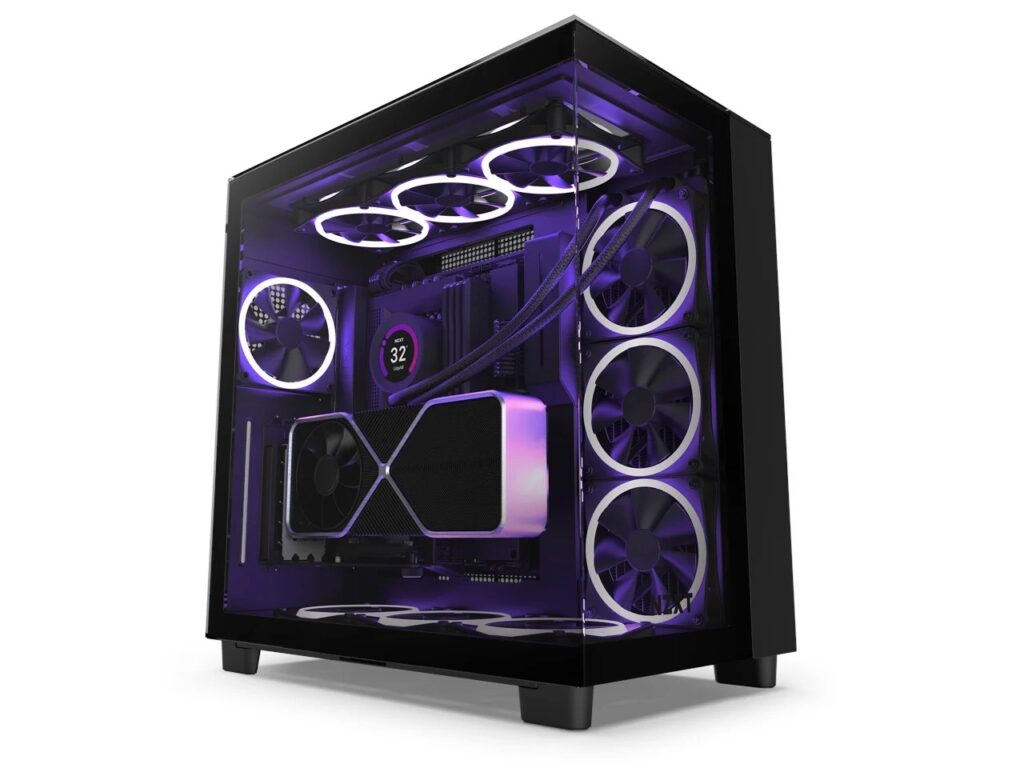 Kasa Nzxt H9 Elite Black Rgb Tempered Glass Usb 3.2 Atx Mid Tower KKTC