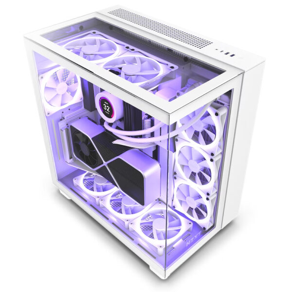 Kasa Nzxt H9 Elite White Rgb Tempered Glass Usb 3.2 Atx Mid Tower Kktc 1 Kktc - Online Alışveriş Bi Sipariş
