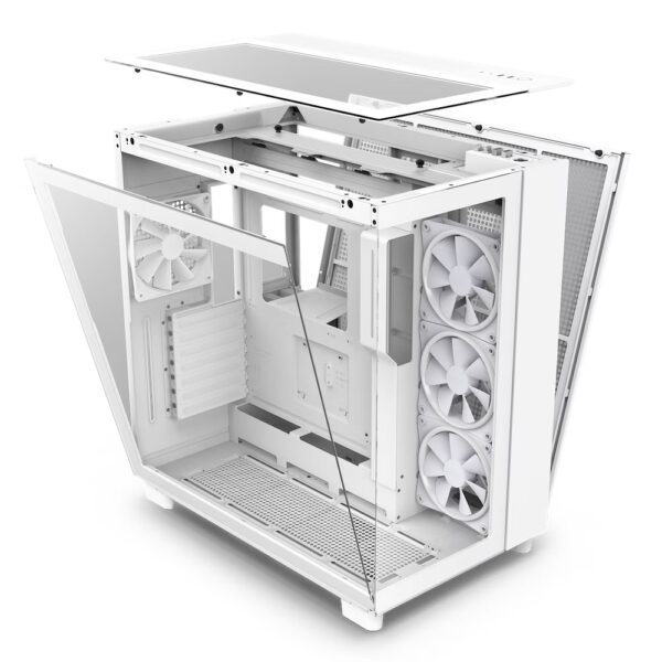 Kasa Nzxt H9 Elite White Rgb Tempered Glass Usb 3.2 Atx Mid Tower Kktc 4 Kktc - Online Alışveriş Bi Sipariş