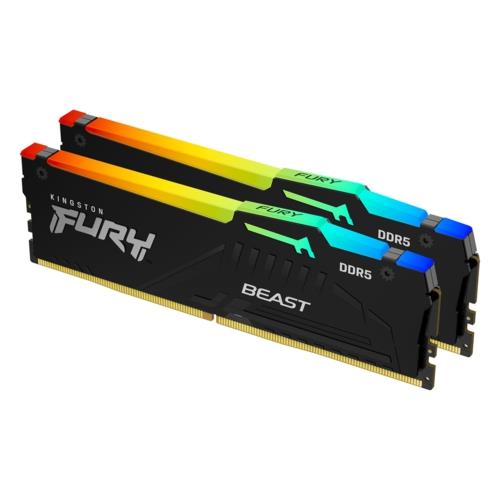 Kingston Fury Beast 64Gb(2X32Gb) Ddr5 5200Mhz Kf552C40Bbk2-64 Rgb KKTC