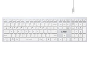 Klavye A4Tech Fbx50C Beyaz Bluetooth+2.4G Fn-Mm-Şarjlı Tr Layout KKTC