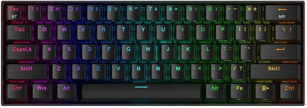 Klavye Redragon K530 Draconic Black Brown Switch Kablosuz Us Layout KKTC