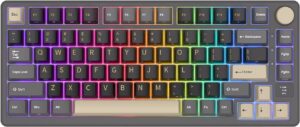 Klavye Royal Kludge M75 Phantom Kablosuz Silver Switch Us Layout KKTC