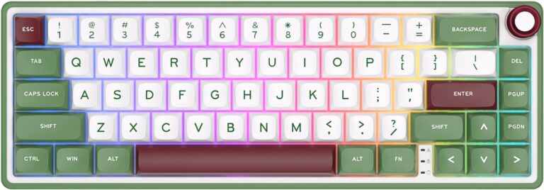 Klavye Royal Kludge R65 Green Sand Chartreuse Switch Us Layout KKTC