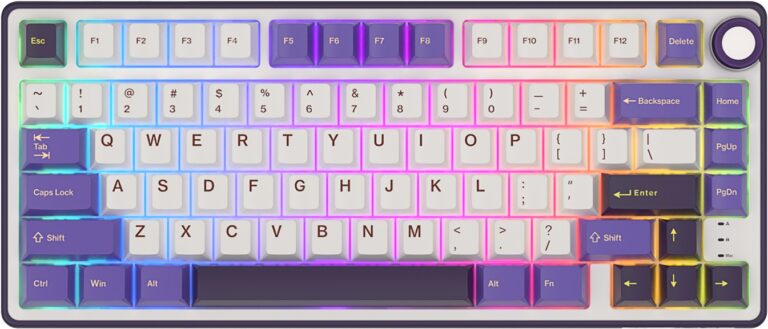Klavye Royal Kludge R75 Blackberry Silver Switch Us Layout KKTC