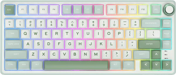 Klavye Royal Kludge R75 Sky Cyan Silver Switch Us Layout Kktc
