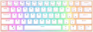Klavye Royal Kludge Rk61 White Kablosuz Red Switch Us Layout KKTC