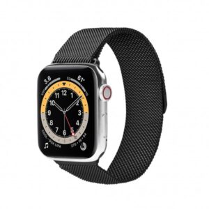 Kordon Zr-Krd-01 Apple Watch  42/44/45Mm Si̇yah Miktanis KKTC