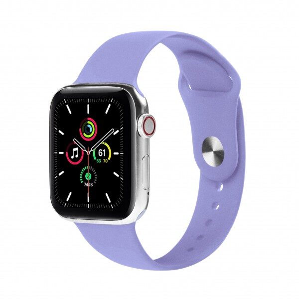 Kordon Zr-Slkn-55 Apple Watch  42/44/45Mm Mor Silikon KKTC