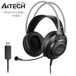 Kulaklik A4Tech Fh-200U Mikrofonlu Gri Usb KKTC