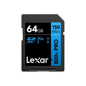 Lexar 64Gb Professional 800X Pro Sdxc Uhs-I Cards Up To 150Mb/S- 45Mb KKTC