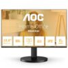 Monitor Aoc 23.8" 24B3Ha2 Ips Mm 1Ms 100Hz Hoparlör Si̇yah KKTC