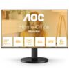 Monitor Aoc 27" 27B3Ha2 Ips Mm 1Ms 100Hz Hoparlör Si̇yah KKTC