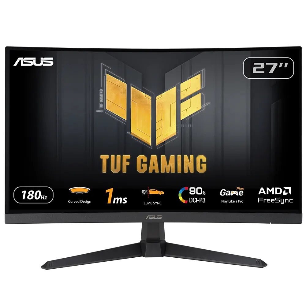 Monitor Asus 27" Vg27Vq3B Curved 1Ms 180Hz Va Fhd KKTC