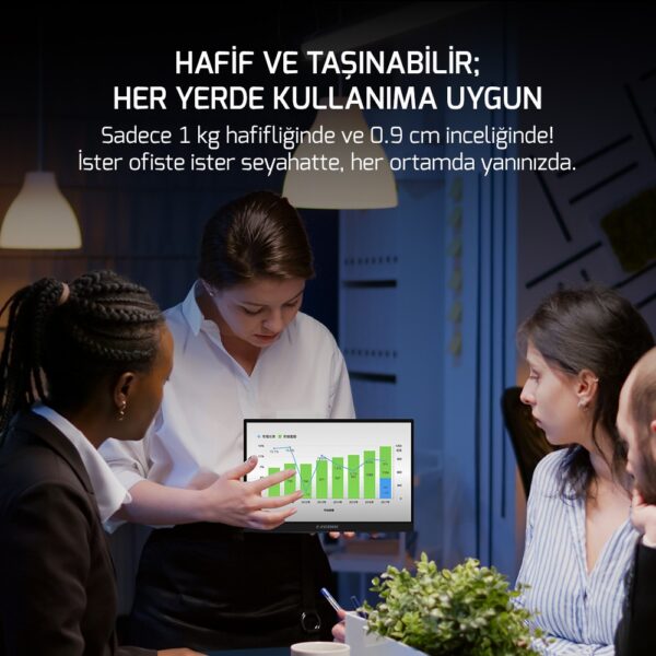 Monitor Ezcool Lite E15 15.6&Quot; 60Hz Fhd Taşinabi̇li̇r - Görsel 2