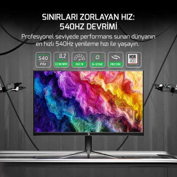 Monitor Gamepower 24 Lucid S20 540Hz 0.2Ms Flat Pivot Rgb Kktc 1 Kktc - Online Alışveriş Bi Sipariş