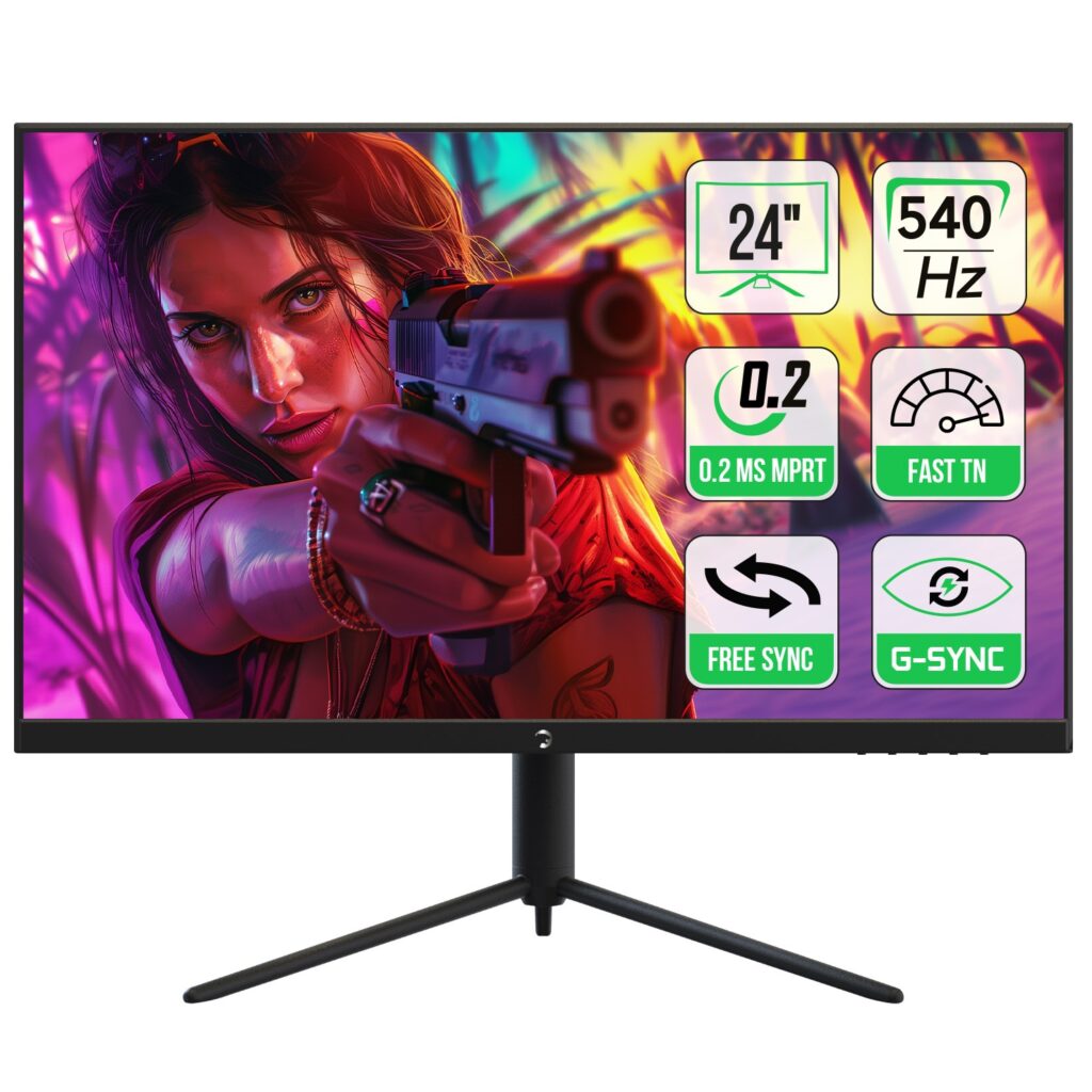 Monitor Gamepower 24" Lucid S20 540Hz 0.2Ms Flat Pivot Rgb KKTC