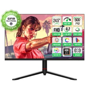 Monitor Gamepower 24.5" Scorp S10 Rgb 500Hz 0.2Ms Fhd Flat Ips Speaker KKTC