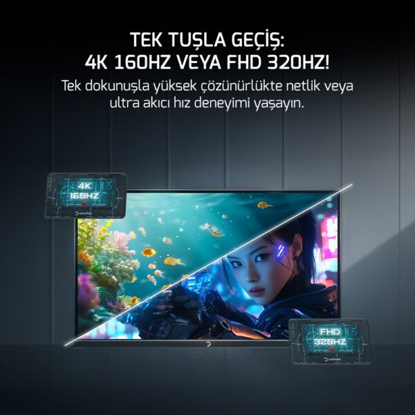 Monitor Gamepower 27 Rapid Dual 4K 160Hzfhd 320Hz 0.5Ms Flat Kktc 2 Kktc - Online Alışveriş Bi Sipariş