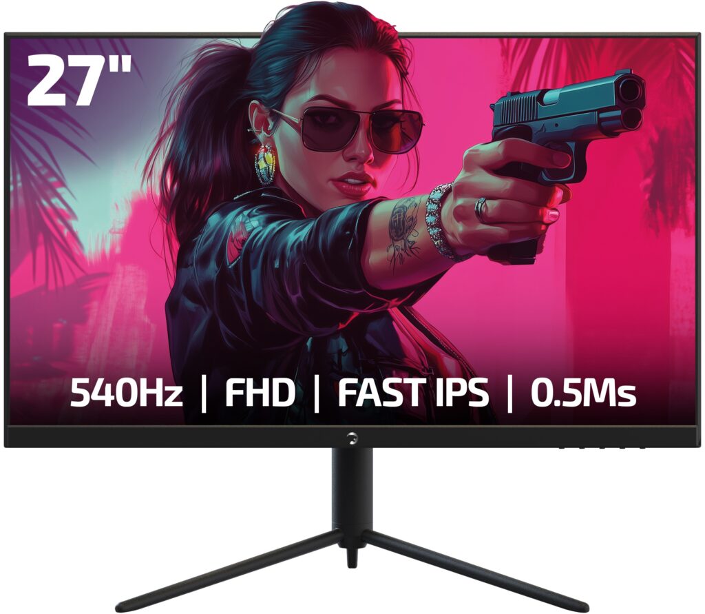 Monitor Gamepower S60 27'' 0.5Ms 540Hz Ips Fhd Rgb Pivot Speaker KKTC