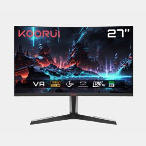 Monitor Koorui 27" 27E6Ca Curved 180Hz 1Ms Fhd Hdmi+Dp Gaming KKTC