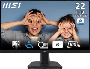 Monitor Msi 21.5" Pro Mp225 Ips 1Ms 100Hz Hdmi Vga KKTC