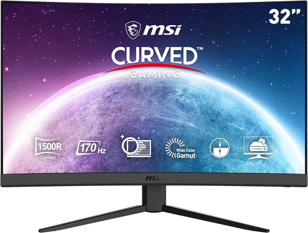 Monitor Msi 31.5" G32C4 E2 Curved 1Ms 170Hz Fhd Hdmi Dp KKTC