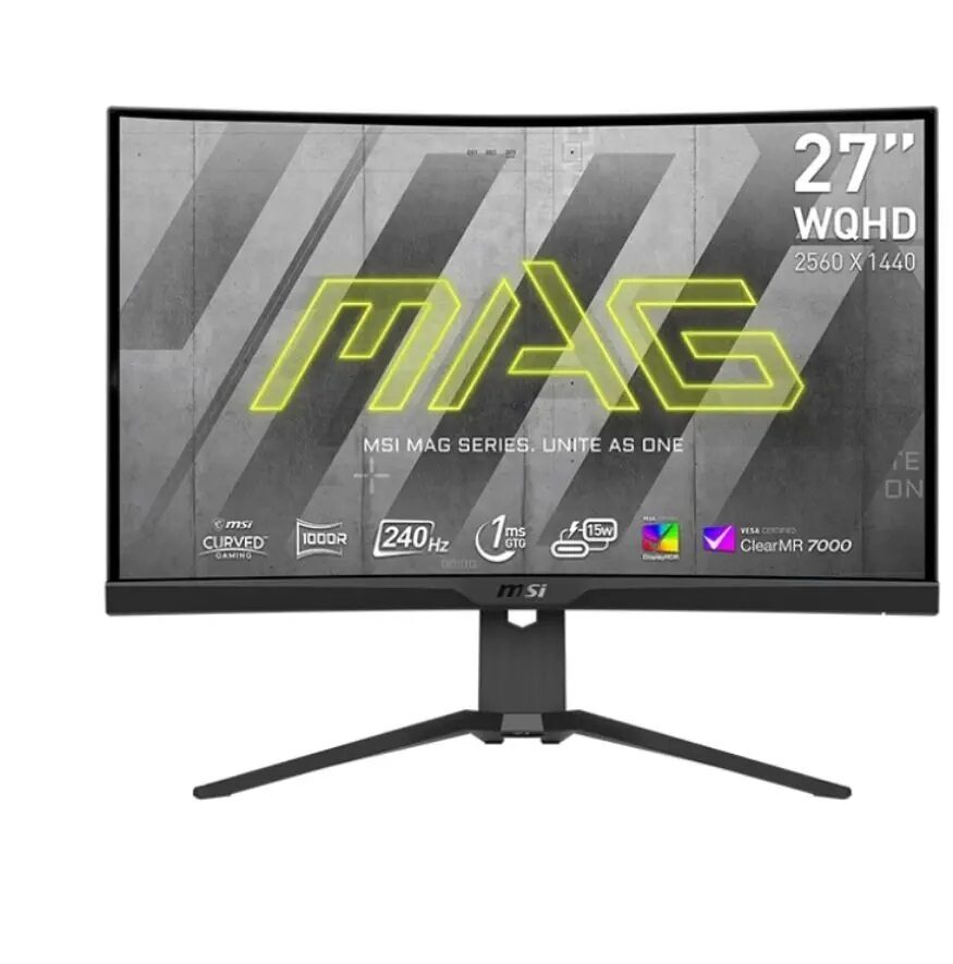 Msi 27" G275Cqrxf Curved 1000R Rapid Va 240Hz 1Ms 2560X1440 KKTC