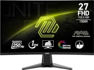 Msi 27" Mag 27C6X Curved 1500R Va 1Ms 250Hz(Oc) Fhd KKTC