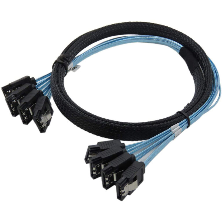Nas Kablosu 4 Sata - 4 Sata Data Kablosu 1Mt KKTC