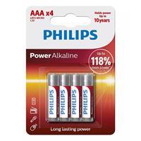 Philips Lr03P4B/10 Power Alkalin Aaa 4Lü İnce Pil KKTC