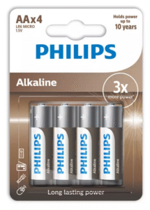 Philips Lr6A4B/10 Alkalin Aa 4Lü Pil Kktc