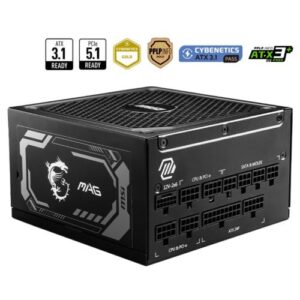 Power Supply Msi Mpg A1000Gl Pcie5 1000W 80+ Gold Full Modular KKTC
