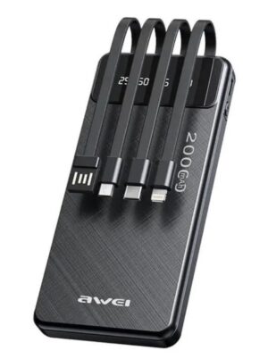 Powerbank P132K 20000Mah Si̇yah Multiple Output KKTC
