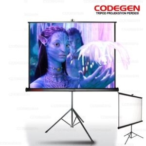 Projeksi̇yon Perdesi̇ Codegen Tx-18 180X180 Ayakli KKTC