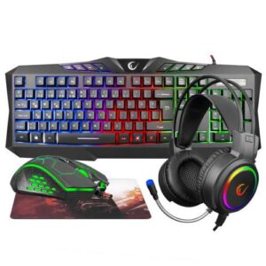 Rampage Km-404 Argenti Rainbow Usb Gaming Combo Set KKTC