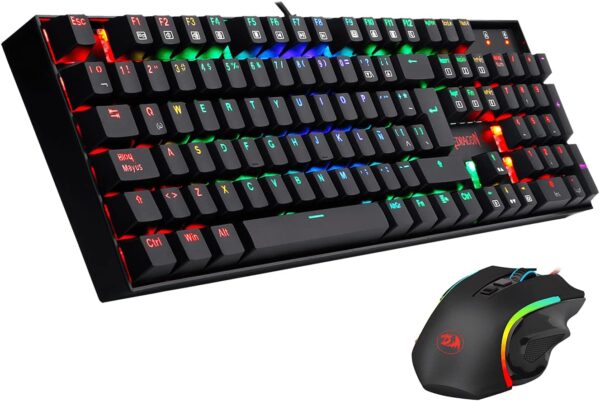 Redragon K551Rgb-Ba Mechanical Keyboard Us Layout M607 Mouse Combo - Görsel 2